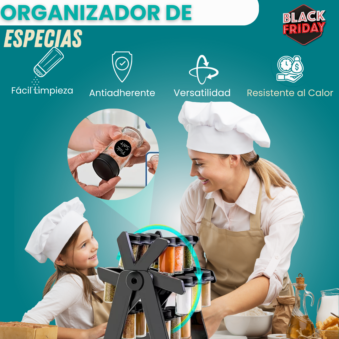 SpiceSpin® Organizador de Condimentos